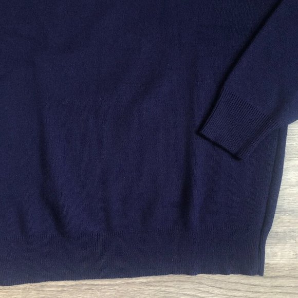 Vintage Deadstock Rare Navy Pine State Buick Motorsports V-Neck Sweater Size XL - Picture 2 of 14